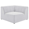 Modway Bartlett Channel Tufted Upholstered Sectional, Corner Chair, Ivory