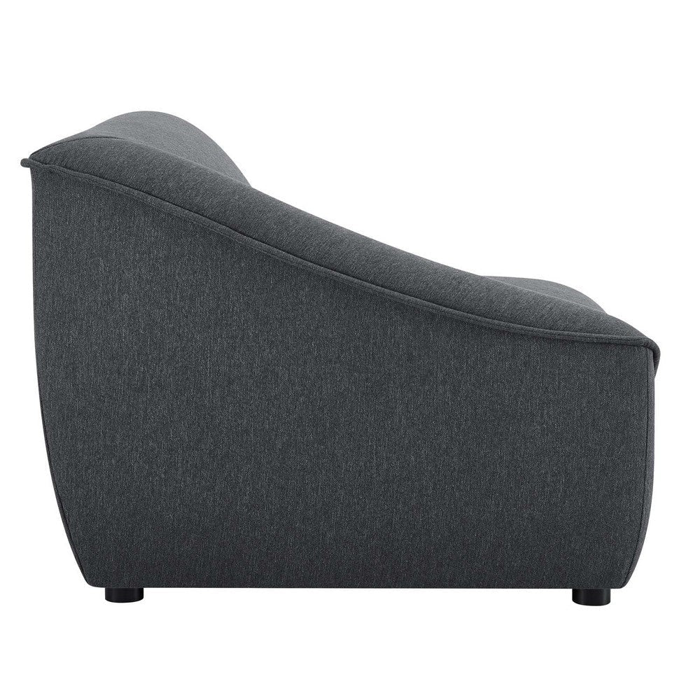 Modway Comprise Fabric Upholstered Sectional Left-Arm Chair Charcoal MDY-EEI-4415-CHA