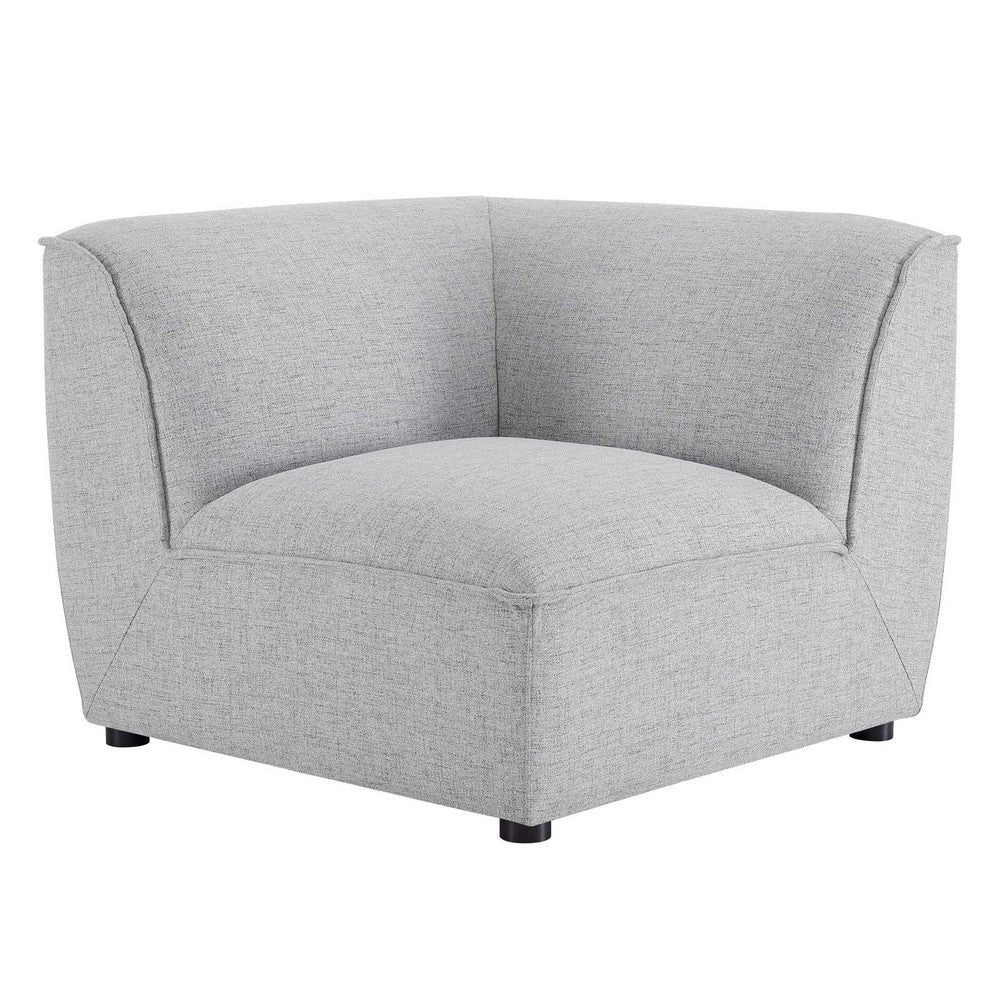 Modway Comprise Fabric Upholstered Sectional Corner Chair Light Gray MDY-EEI-4417-LGR