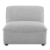 Modway Comprise Fabric Upholstered Sectional Armless Chair Light Gray MDY-EEI-4418-LGR