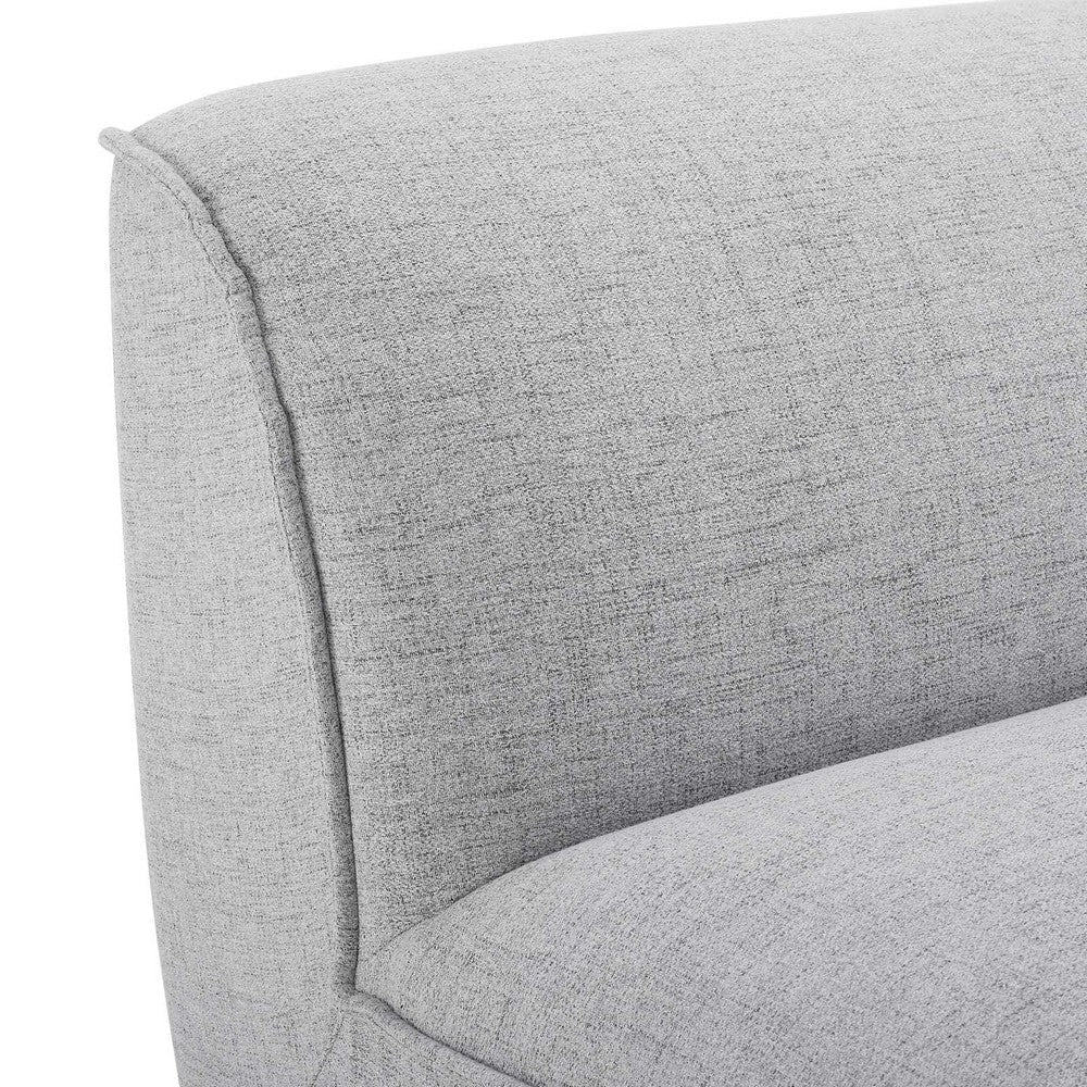 Modway Comprise Fabric Upholstered Sectional Armless Chair Light Gray MDY-EEI-4418-LGR