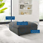 Comprise Sectional Sofa Ottoman - No Shipping Charges MDY-EEI-4419-CHA