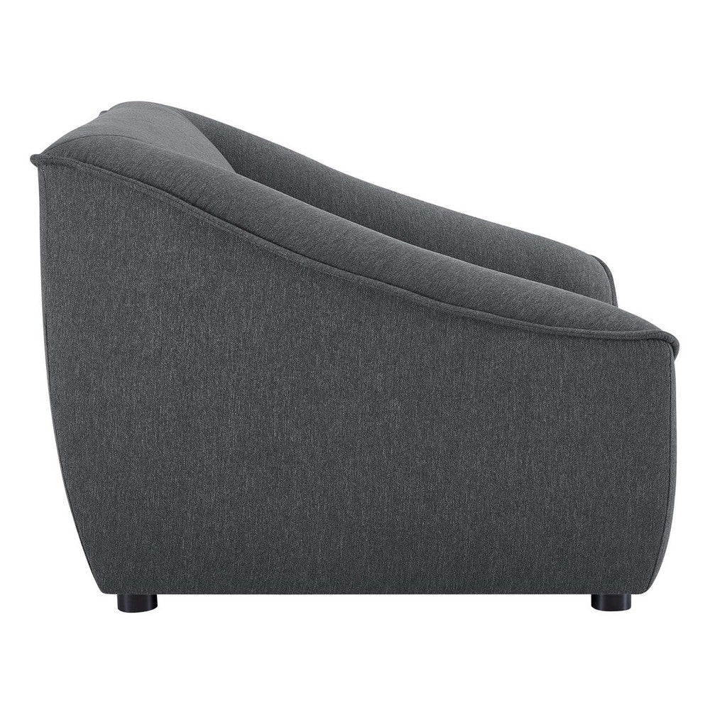 Modway Comprise Fabric Upholstered Sectional Armchair Charcoal MDY-EEI-4420-CHA