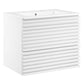 Modway Render 24" Wall-Mount Bathroom Vanity in White White