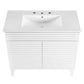 Modway Render 36’’ Bathroom Vanity in White White MDY-EEI-4437-WHI-WHI