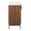 Modway Render 48’’ Single Bathroom Vanity in White Walnut White MDY-EEI-4439-WHI-WAL-WHI