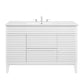 Modway Render 48’’ Single Bathroom Vanity in White White MDY-EEI-4439-WHI-WHI