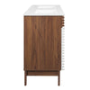 Modway Render 48’’ Double Bathroom Vanity in White Walnut White MDY-EEI-4441-WHI-WAL-WHI