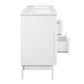 Modway Render 48’’ Double Bathroom Vanity in White White MDY-EEI-4441-WHI-WHI