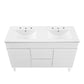 Modway Render 48’’ Double Bathroom Vanity in White White MDY-EEI-4441-WHI-WHI