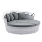 Modway EEI-4443-LGR-SLA Scottsdale Canopy Sunbrella Outdoor Patio Light Gray Daybed MDY-EEI-4443-LGR-SLA