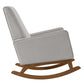 Sway Performance Velvet Rocking Chair - No Shipping Charges MDY-EEI-4456-GRY