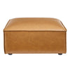 Restore Vegan Leather Ottoman - No Shipping Charges MDY-EEI-4496-TAN