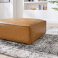 Restore Vegan Leather Ottoman - No Shipping Charges MDY-EEI-4496-TAN