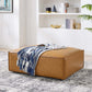 Modway Restore Vegan Leather Sectional Sofa Ottoman in Tan