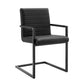 Savoy Vegan Leather Dining Chairs - Set of 2 - No Shipping Charges MDY-EEI-4522-BLK