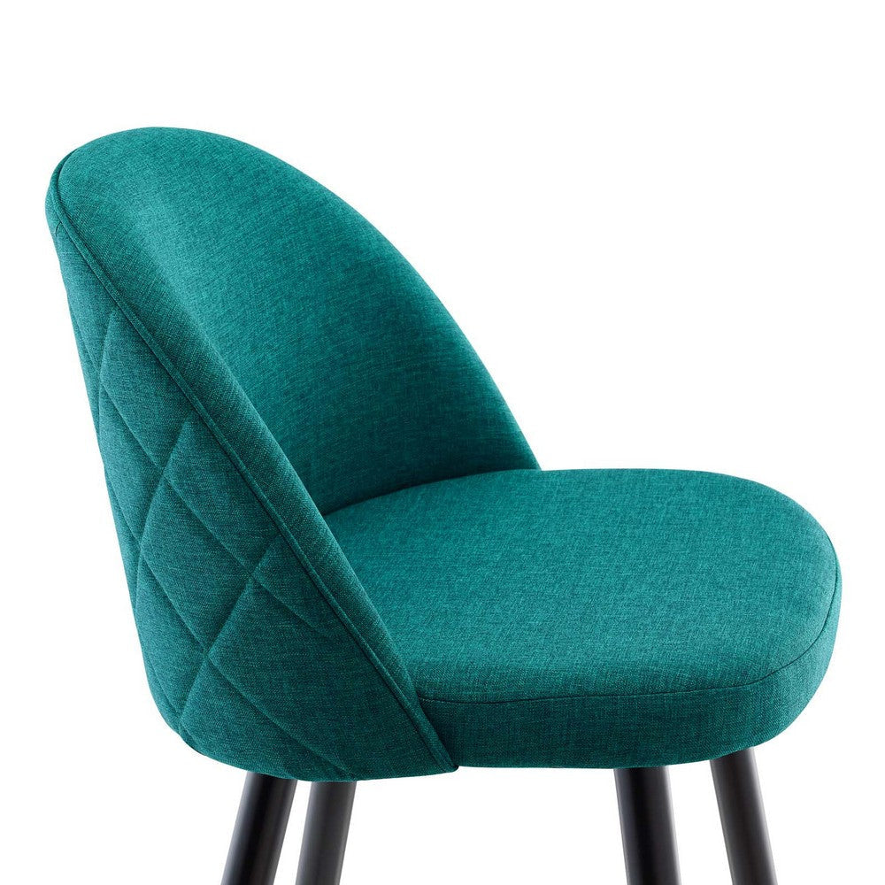 Modway Cordial Fabric Upholstered Dining Bar Stools in Teal - Set of 2 MDY-EEI-4526-TEA