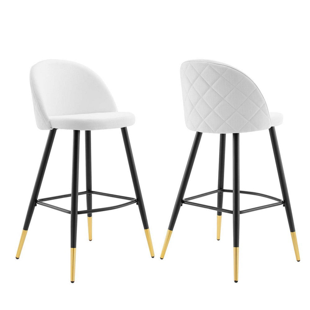 Cordial Fabric Bar Stools - Set of 2 - No Shipping Charges MDY-EEI-4526-AZU