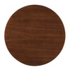 Modway Verne Round Wood Grain 35’’ Dining Table in Gold Walnut MDY-EEI-4550-GLD-WAL