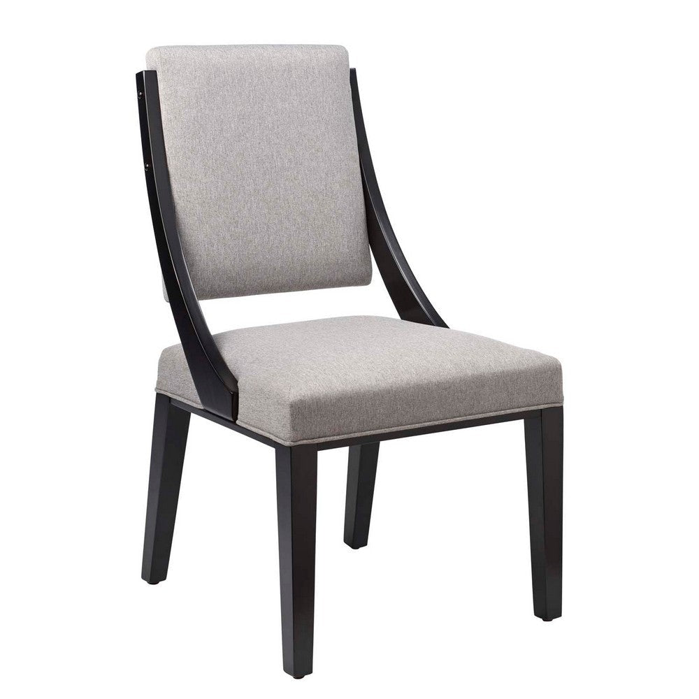 Modway Cambridge Upholstered Fabric Dining Side Chairs in Light Gray-Set of 2 MDY-EEI-4553-LGR