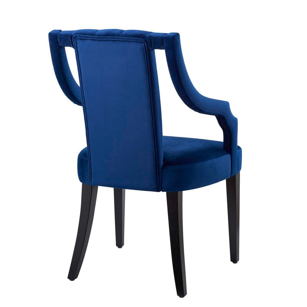 Virtue Performance Velvet Dining Chairs - Set of 2 MDY-EEI-4554-NAV