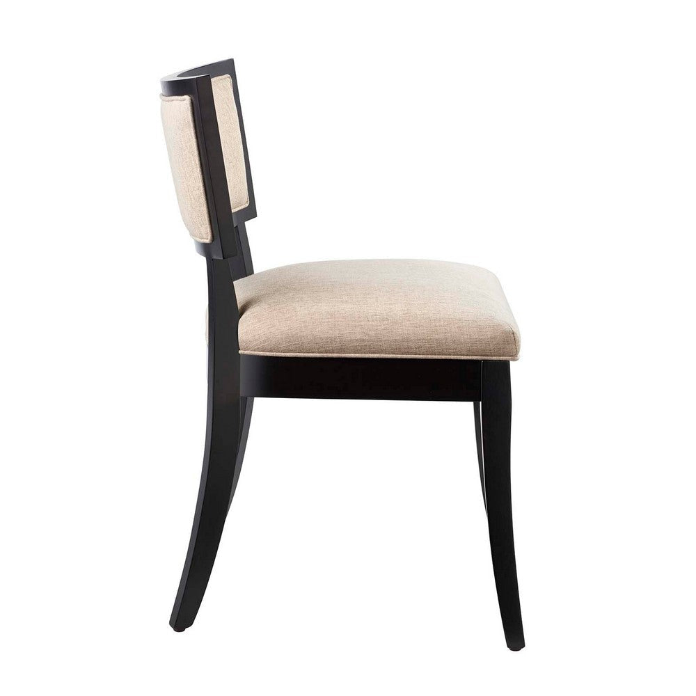 Pristine Upholstered Fabric Dining Chairs - Set of 2 - No Shipping Charges MDY-EEI-4557-BEI