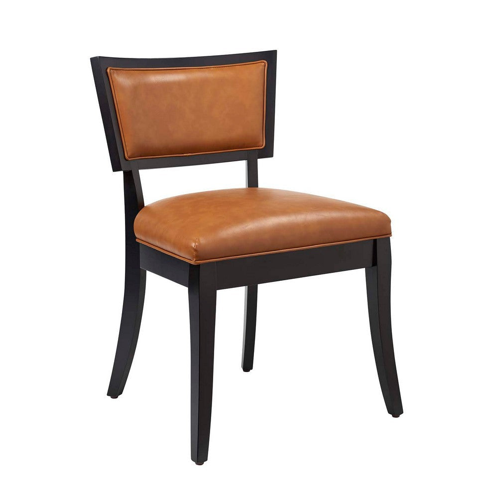 Pristine Vegan Leather Dining Chairs - Set of 2 - No Shipping Charges MDY-EEI-4558-TAN