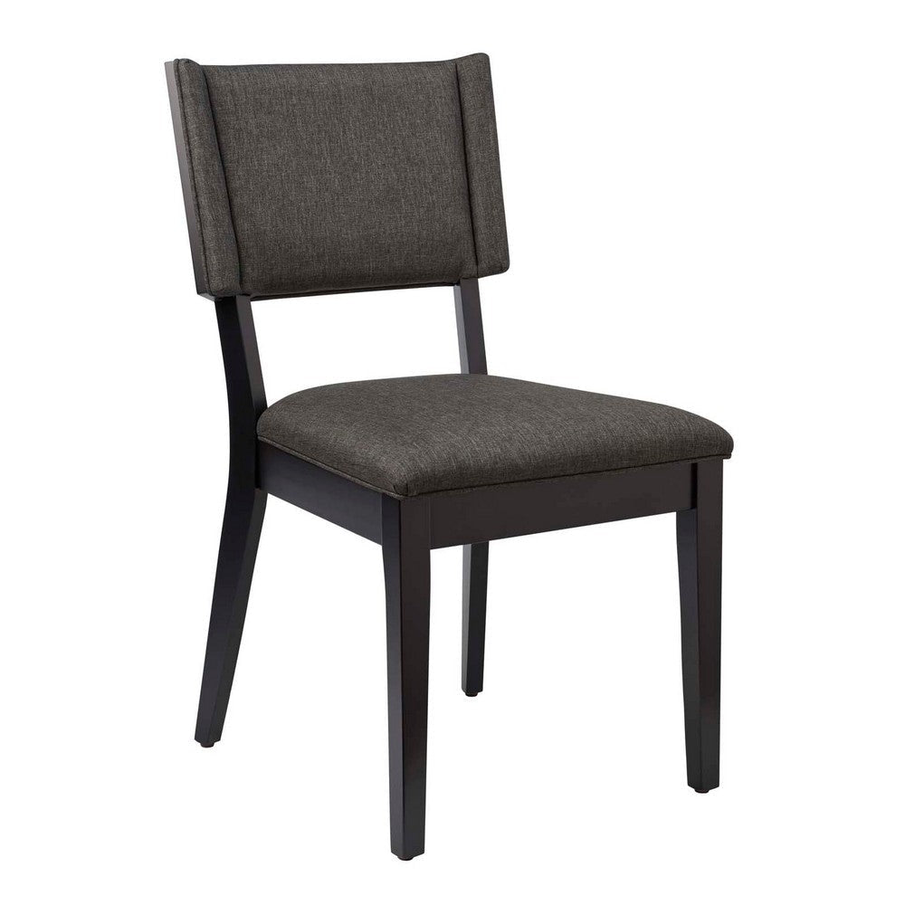 Modway Esquire Upholstered Fabric Dining Side Chairs in Gray-Set of 2 MDY-EEI-4559-GRY