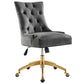 Regent Tufted Performance Velvet Office Chair - No Shipping Charges MDY-EEI-4571-GLD-DUS