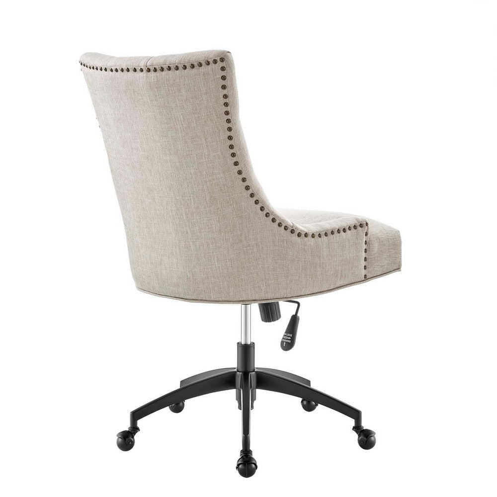 Regent Tufted Fabric Office Chair - No Shipping Charges MDY-EEI-4572-BLK-BEI