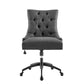 Regent Tufted Fabric Office Chair - No Shipping Charges MDY-EEI-4572-BLK-GRY