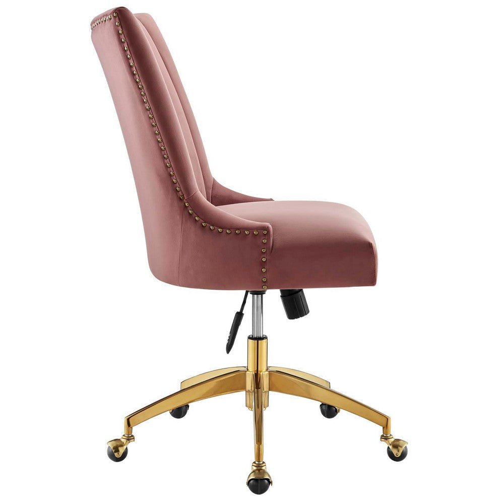 Empower Channel Tufted Performance Velvet Office Chair MDY-EEI-4575-GLD-DUS