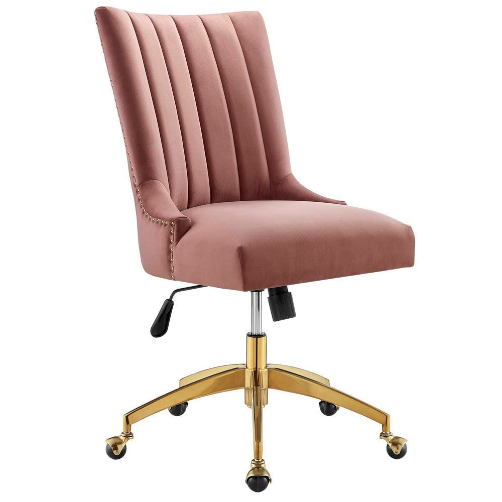 Empower Channel Tufted Performance Velvet Office Chair MDY-EEI-4575-GLD-DUS