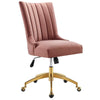 Empower Channel Tufted Performance Velvet Office Chair MDY-EEI-4575-GLD-DUS