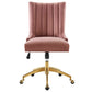 Empower Channel Tufted Performance Velvet Office Chair MDY-EEI-4575-GLD-DUS