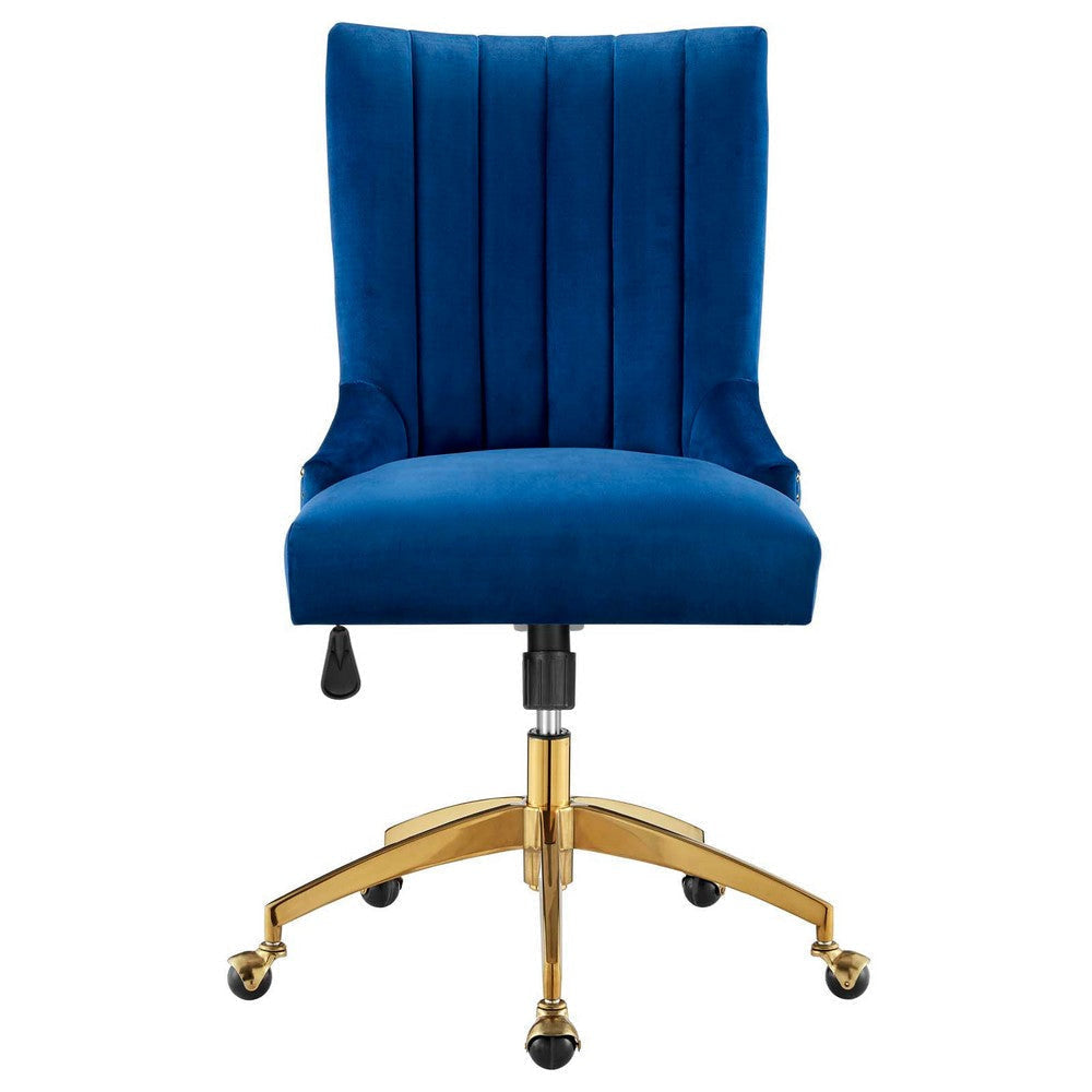 Empower Channel Tufted Performance Velvet Office Chair MDY-EEI-4575-GLD-DUS