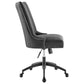 Modway Empower Channel Tufted Fabric Office Chair Black Gray MDY-EEI-4576-BLK-GRY