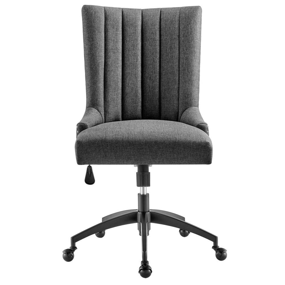 Empower Channel Tufted Fabric Office Chair - No Shipping Charges MDY-EEI-4576-BLK-GRY