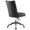 Empower Channel Tufted Vegan Leather Office Chair - No Shipping Charges MDY-EEI-4577-BLK-BLK