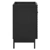 Modway Render Bathroom Vanity Cabinet in Black-Sink Basin Not Included, 24 Inch