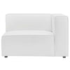 Modway Mingle Vegan Leather Sectional Sofa Right-Arm Chair White MDY-EEI-4622-WHI