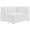 Modway Mingle Vegan Leather Sectional Sofa Right-Arm Chair, White