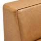 Modway Mingle Vegan Leather Sectional Sofa Corner Chair Tan MDY-EEI-4625-TAN