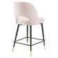 Rouse Performance Velvet Counter Stool - No Shipping Charges MDY-EEI-4643-PNK