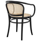 Oliana Wood Dining Armchair - No Shipping Charges MDY-EEI-4647-BLK