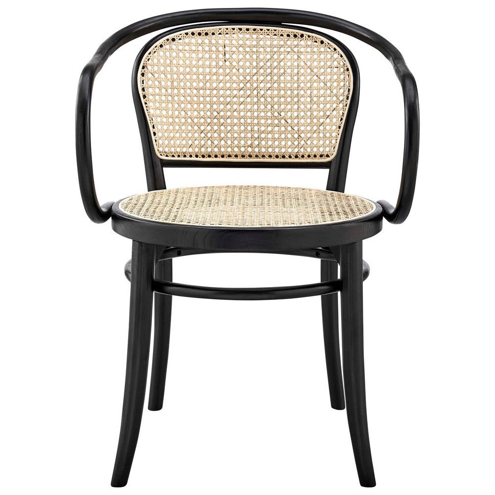 Oliana Wood Dining Armchair - No Shipping Charges MDY-EEI-4647-BLK