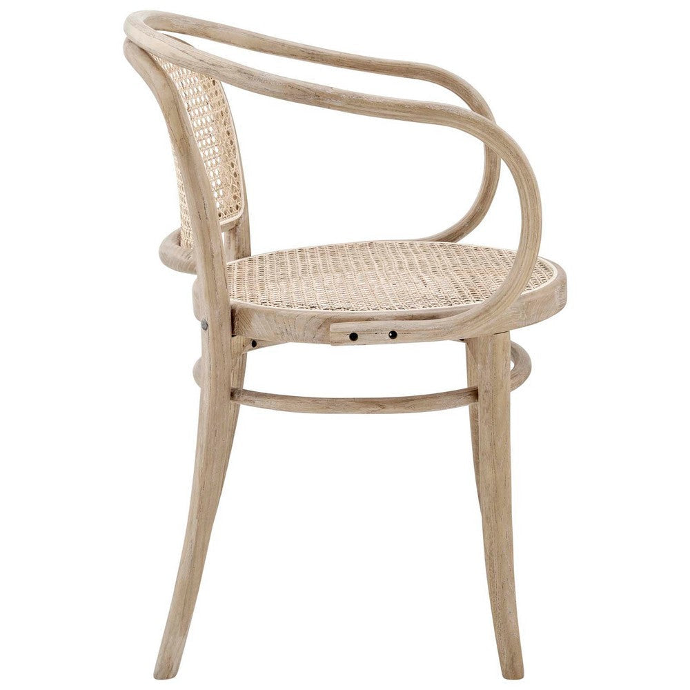 Oliana Wood Dining Armchair - No Shipping Charges MDY-EEI-4647-GRY