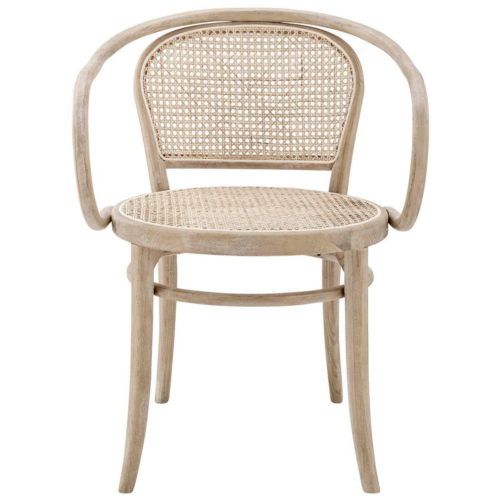 Oliana Wood Dining Armchair - No Shipping Charges MDY-EEI-4647-GRY