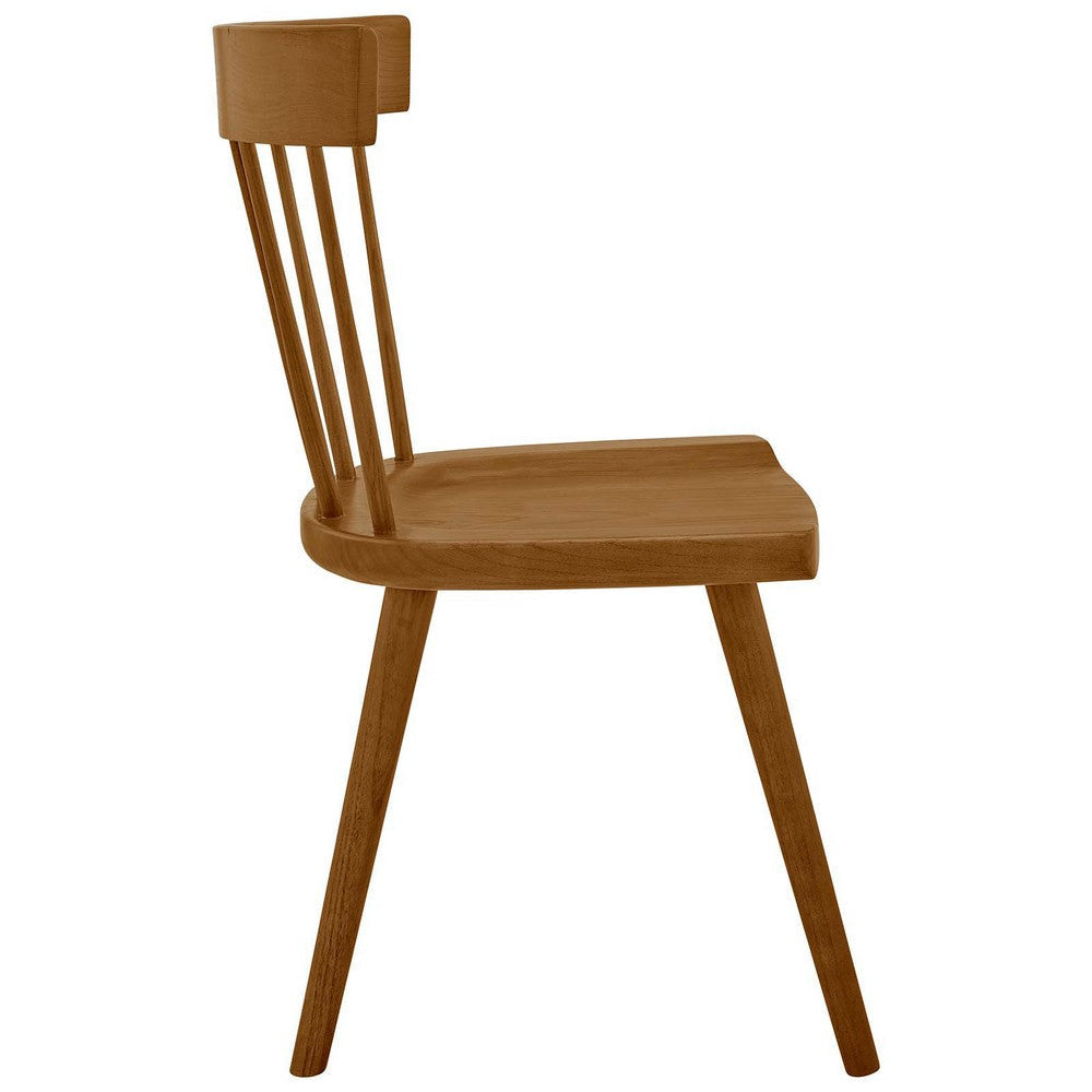 Modway Sutter Modern Farmhouse Wood Dining Chair in Walnut MDY-EEI-4650-WAL