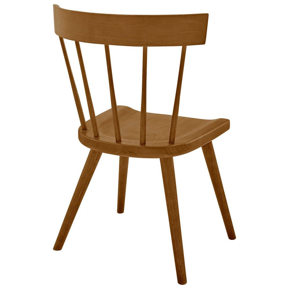 Modway Sutter Modern Farmhouse Wood Dining Chair in Walnut MDY-EEI-4650-WAL